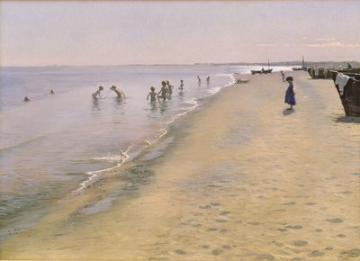 Sommertag am Südstrand von Skagen, 1884 von Peder Severin Krøyer